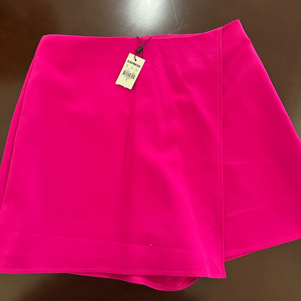 Express Hot Pink Mini Skirt